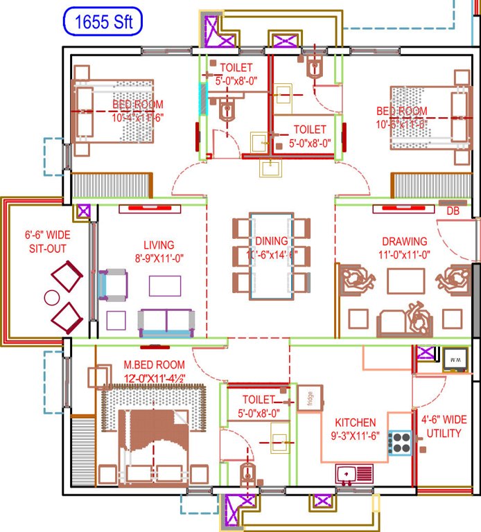  sarovar Floor Plan Floor Plan