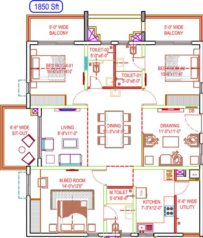  sarovar Floor Plan Floor Plan