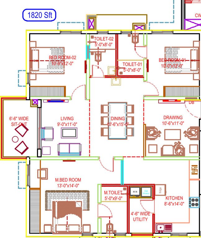  sarovar Floor Plan Floor Plan