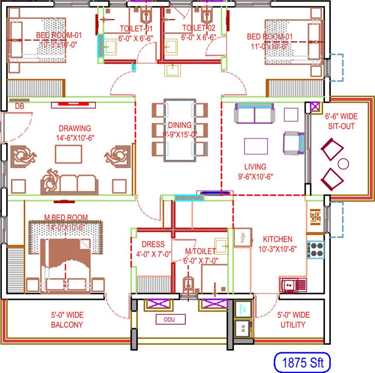  sarovar Floor Plan Floor Plan