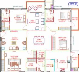  sarovar Floor Plan Floor Plan