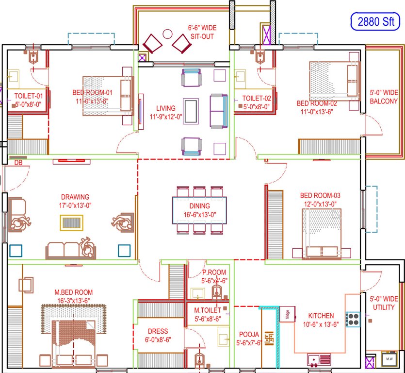  sarovar Floor Plan Floor Plan