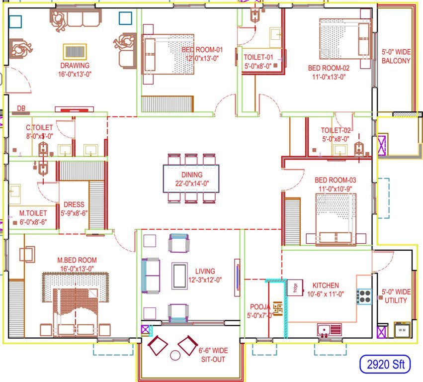  sarovar Floor Plan Floor Plan