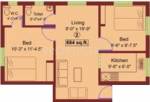 SP Shyams Rivieraa (2BHK+2T (684 sq ft) 684 sq ft) SP Shyams Rivieraa (2BHK+2T (684 sq ft) 684 sq ft)