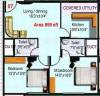 Vandana Pearls (2BHK+2T (899 sq ft) 899 sq ft)