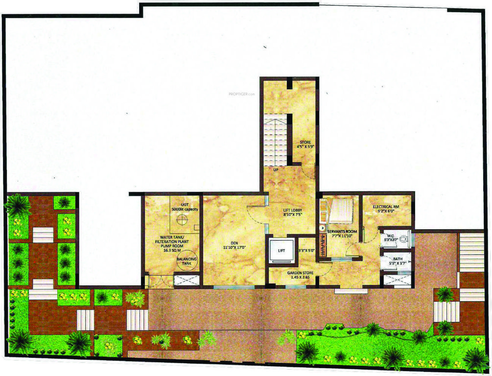  phase ii frangipani villas Floor Plan Basement Floor Plan