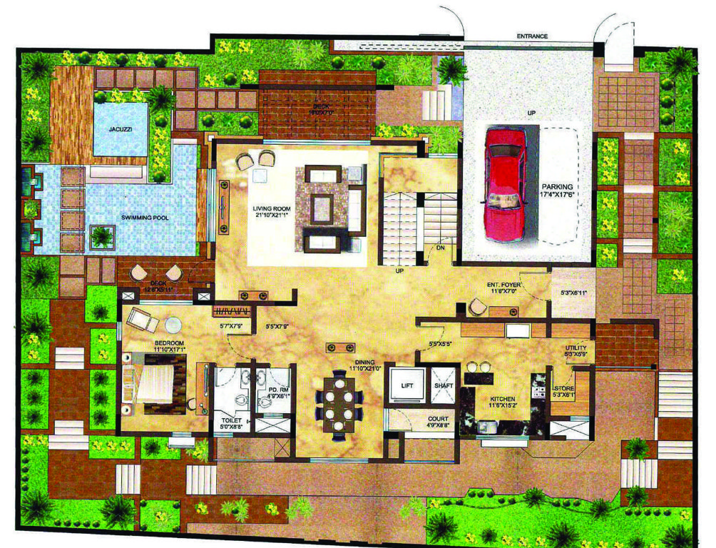  phase ii frangipani villas Floor Plan Ground Floor Plan