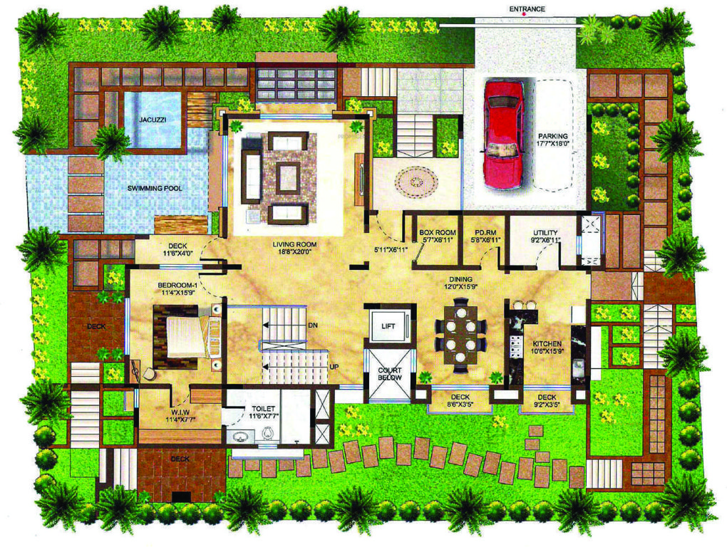  phase ii frangipani villas Floor Plan Ground Floor Plan