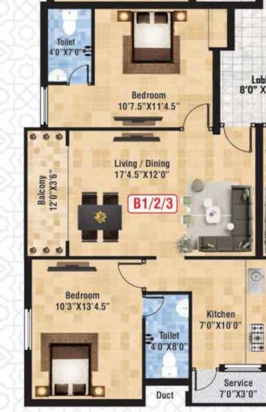  majestic-ullagaram Floor Plan Floor Plan