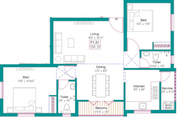  chenthur-flats Floor Plan Floor Plan