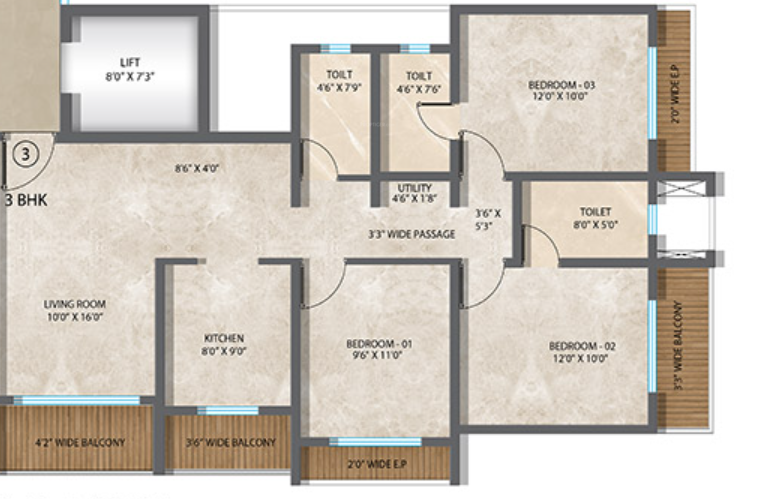 Floor Plan antilia phase viii avana Floor Plan Floor Plan