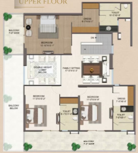  atharva and estella Floor Plan Upper Level Duplex Plan