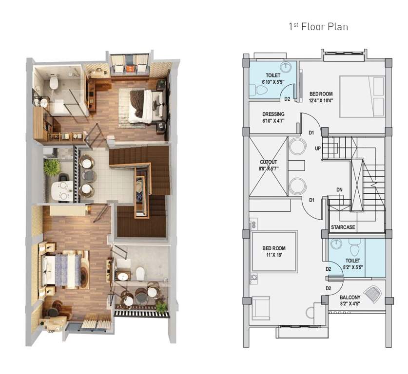  gulmohar Floor Plan First Floor Plan