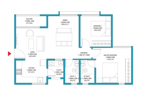 Floor Plan godrej-splendour Floor Plan Floor Plan