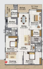  solitaire Floor Plan Upper Level Duplex Plan
