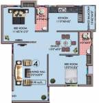 Cosy Ruby (2BHK+2T (1,180 sq ft) 1180 sq ft)