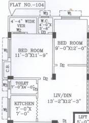 garden-residency Floor Plan Floor Plan