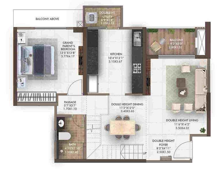 geras island of joy Floor Plan Lower Level Duplex Plan