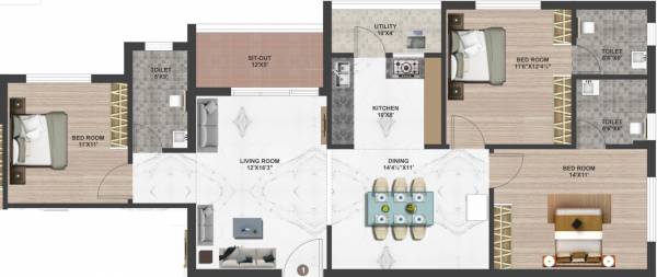  hill-crest Floor Plan Floor Plan