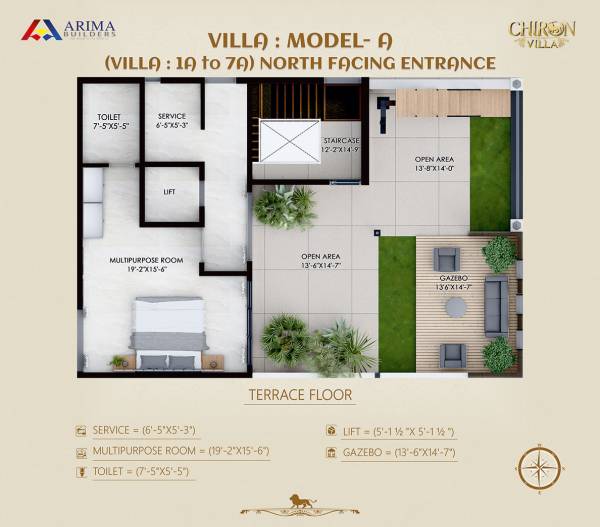 Terrace Floor Plan chiron-villa Floor Plan Terrace Floor Plan