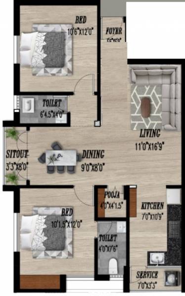  kalpa-viruksha Floor Plan Floor Plan