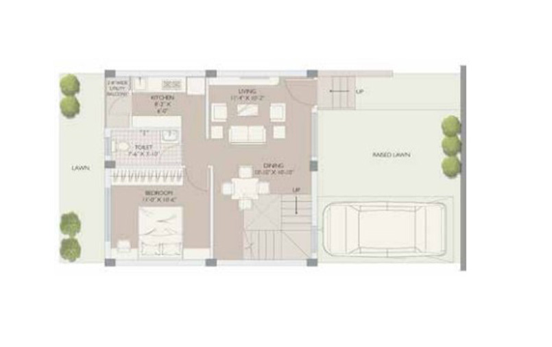 palm villa Floor Plan Ground Floor Plan