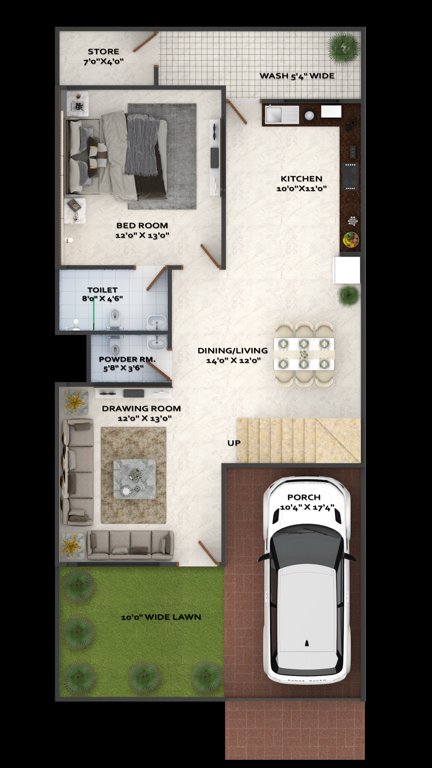  palm springs Floor Plan Ground Floor Plan