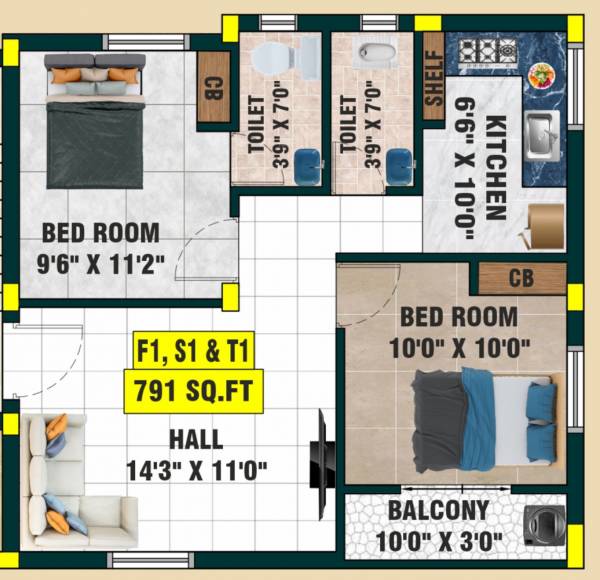  sai-estelle Floor Plan Floor Plan