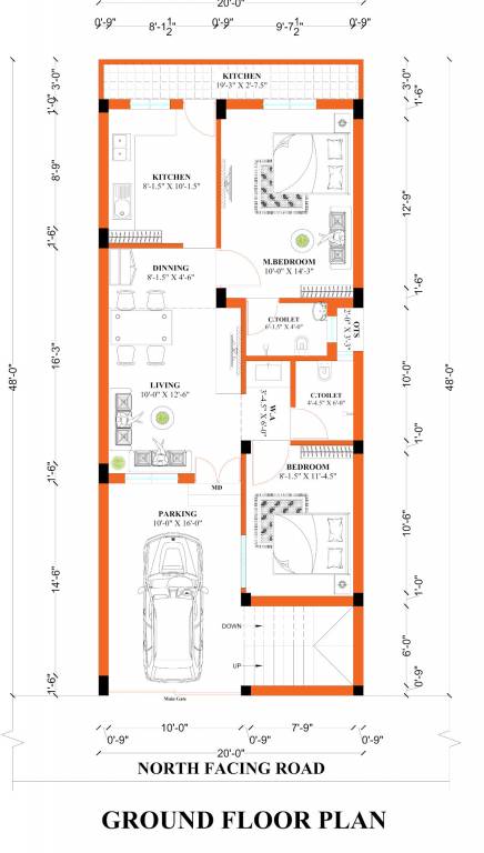  subramaniyapuram Floor Plan Ground Floor Plan