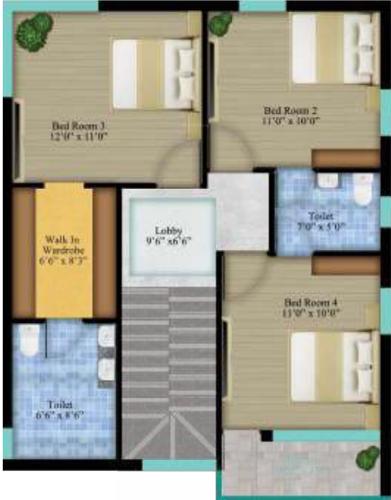  white-town-villas Floor Plan First Floor Plan