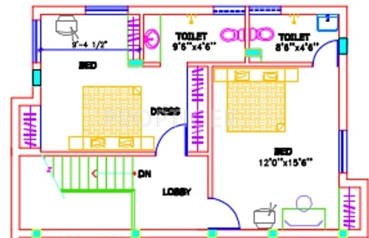 Kosalram Avantika Nilaya Floor Plan (3BHK+3T)