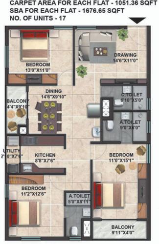  dions-twin-towers Floor Plan Floor Plan