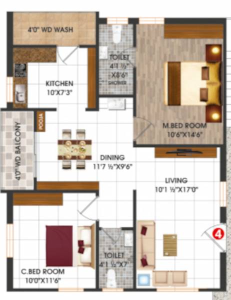  vasavi-meadows Floor Plan Floor Plan