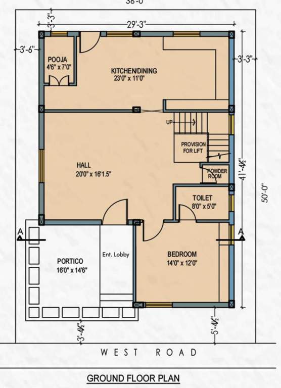  county Floor Plan Ground Floor Plan