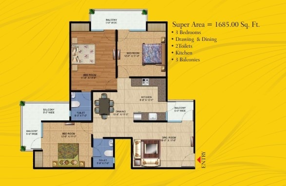 Floor Plan  kumar imperial greens Floor Plan Floor Plan