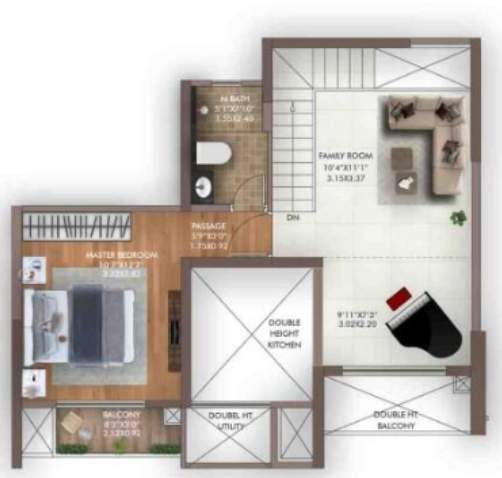  island of joy project b Floor Plan Upper Level Duplex Plan