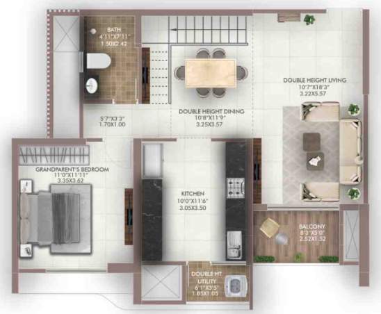  island of joy project b Floor Plan Lower Level Duplex Plan