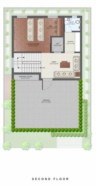  aurum-luxury-triplex-villas Floor Plan Second Floor Plan