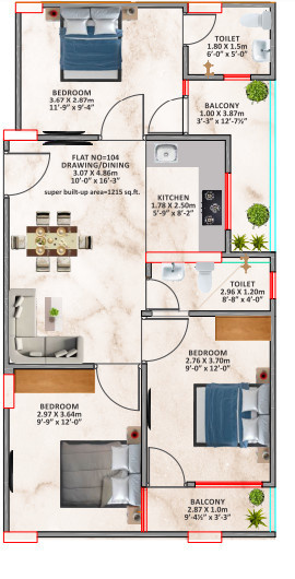  heights 18 Floor Plan Floor Plan