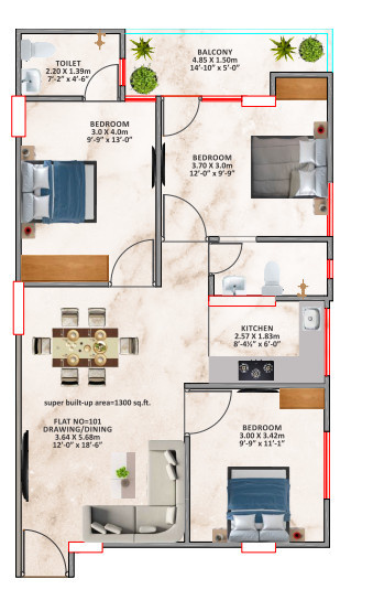  heights 18 Floor Plan Floor Plan