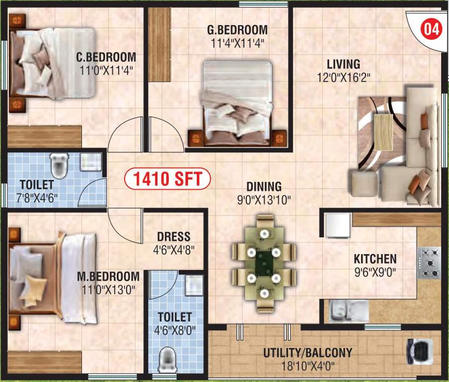 sunrise Floor Plan Floor Plan