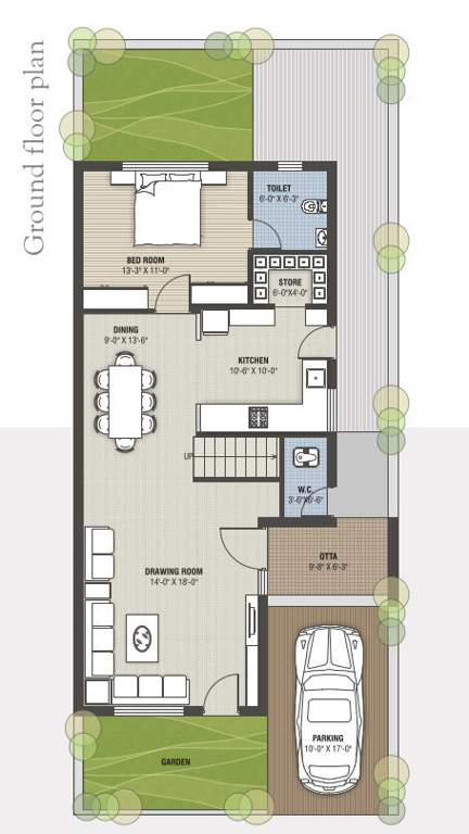  residency Floor Plan Ground Floor Plan