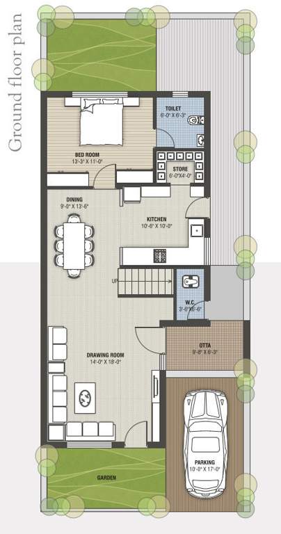  residency Floor Plan Ground Floor Plan