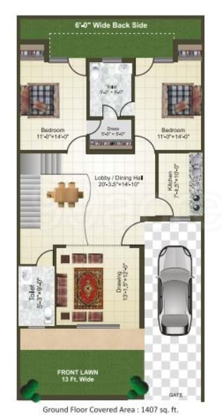  city Floor Plan Ground Floor Plan