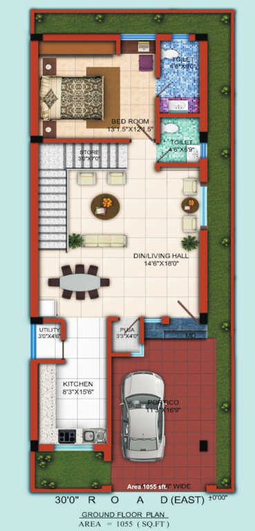  feel good homes Floor Plan Ground Floor Plan