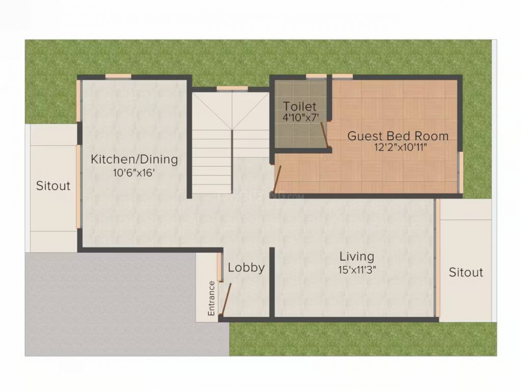  pranava enclave Floor Plan Ground Floor Plan