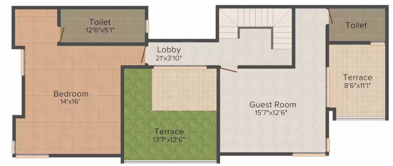  skylark residences Floor Plan Upper Level Penthouse Plan