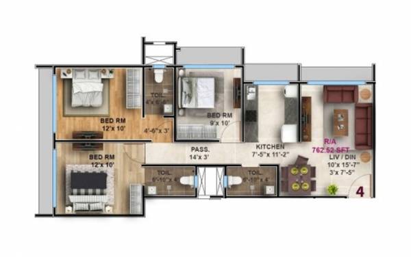  dps-nakshatra-heights Floor Plan Floor Plan
