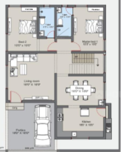  macie villas Floor Plan Ground Floor Plan