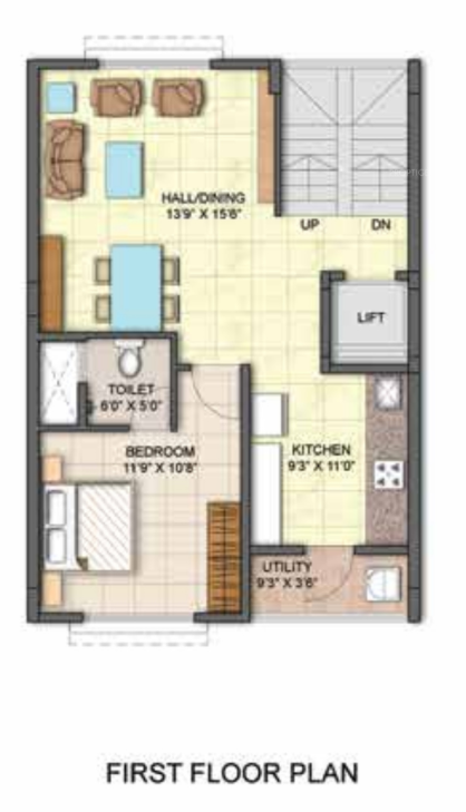  pristine signature villas Floor Plan First Floor Plan